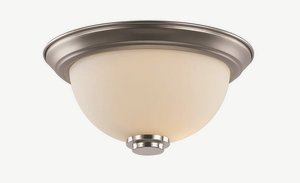 Trans Globe Lighting-70526-11 ROB-Mod Space - One Light Flushmount   Rubbed Oil Bronze Finish with White Frosted Glass